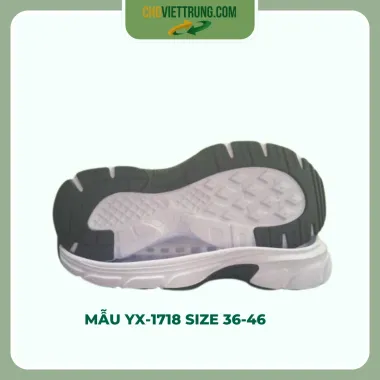 Đế giày mẫu YX-1718 size 36-46