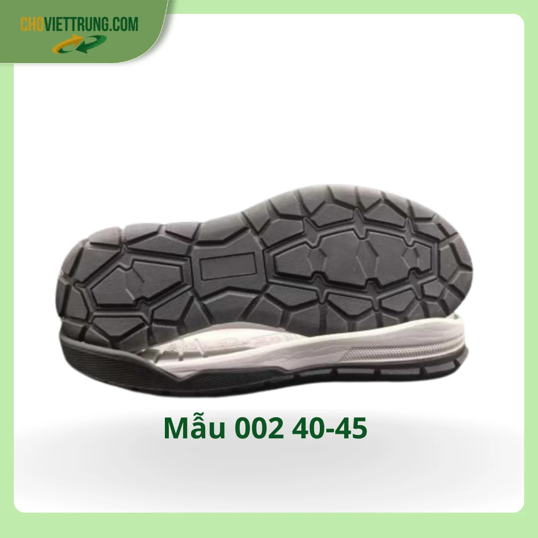 Đế giày dã ngoại chống trượt mẫu 002 size 40–45