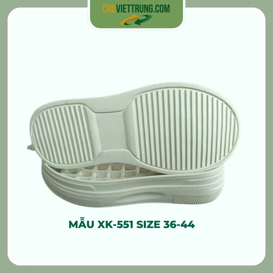 Đế giày mẫu XK-551 size 36-44